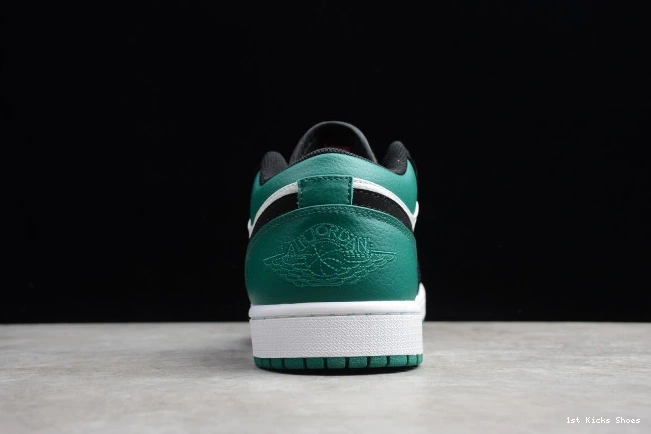 1st Kicks White Jordan Air 553558-113 Low Black Mystic 1 Green 0810